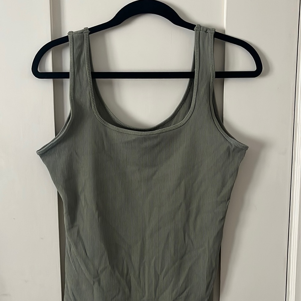 Abercrombie ribbed green bodysuit XL